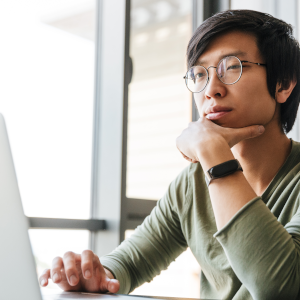 someone getting an insurance quote on a computer